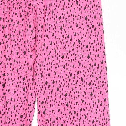 Womens UK Size One Size Preworn Regular Fit Sweatpants Pink Trousers
