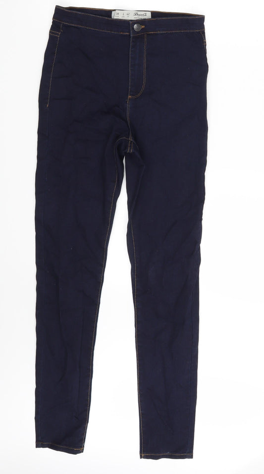 Denim Co. Womens Blue  Denim Jegging Jeans Size 10 L30 in