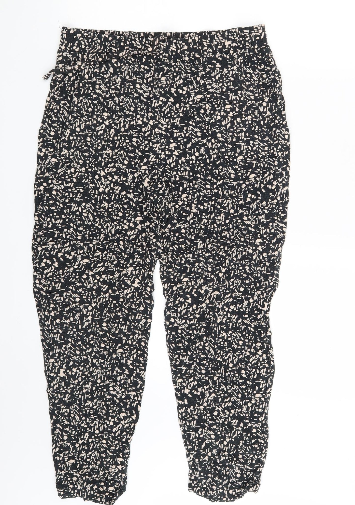 Womens UK Size 12 Primark Regular Fit Sweatpants Black Trousers