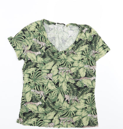 Womens UK Size 10 TU Green Basic T-Shirt
