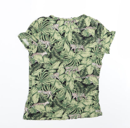 Womens UK Size 10 TU Green Basic T-Shirt