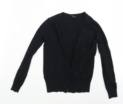 Womens UK Size 10 Papaya Black Cardigan Jumper