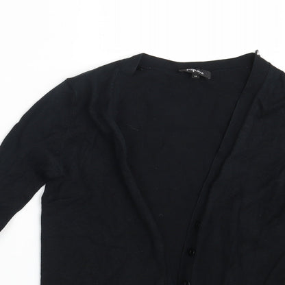 Womens UK Size 10 Papaya Black Cardigan Jumper