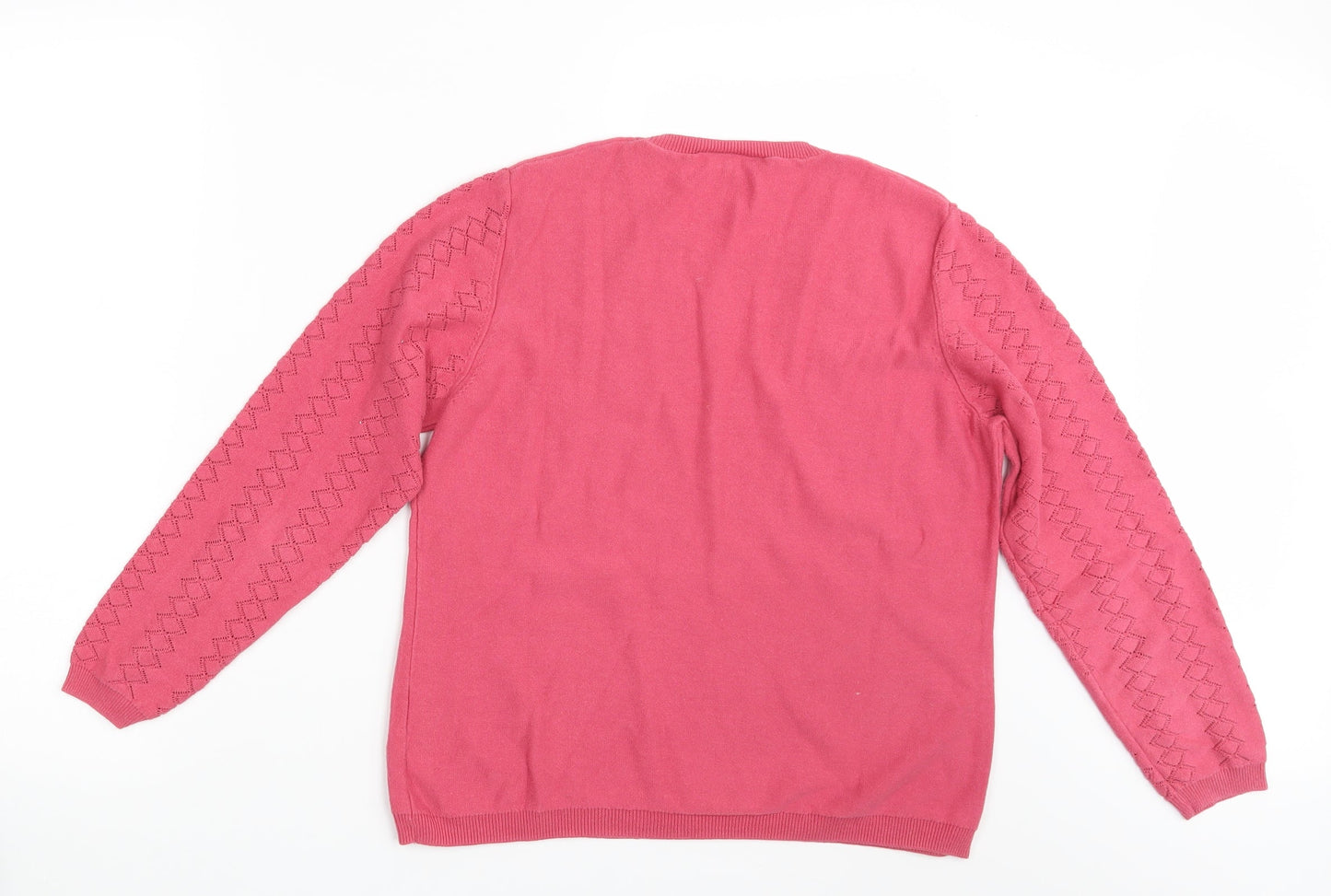 Womens UK Size M Cotswold Pink Pullover Jumper