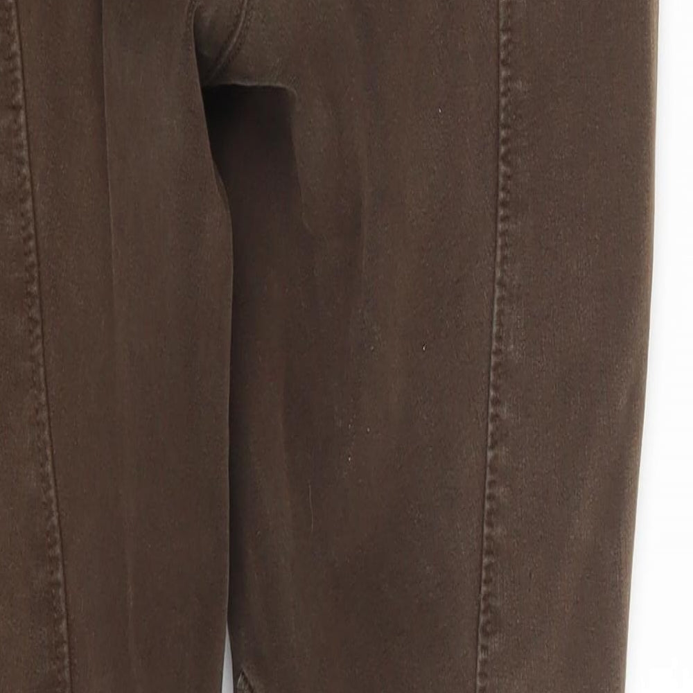 Mountain Horse Womens Brown  Denim Cropped Jeans Size 26 in L27 in
