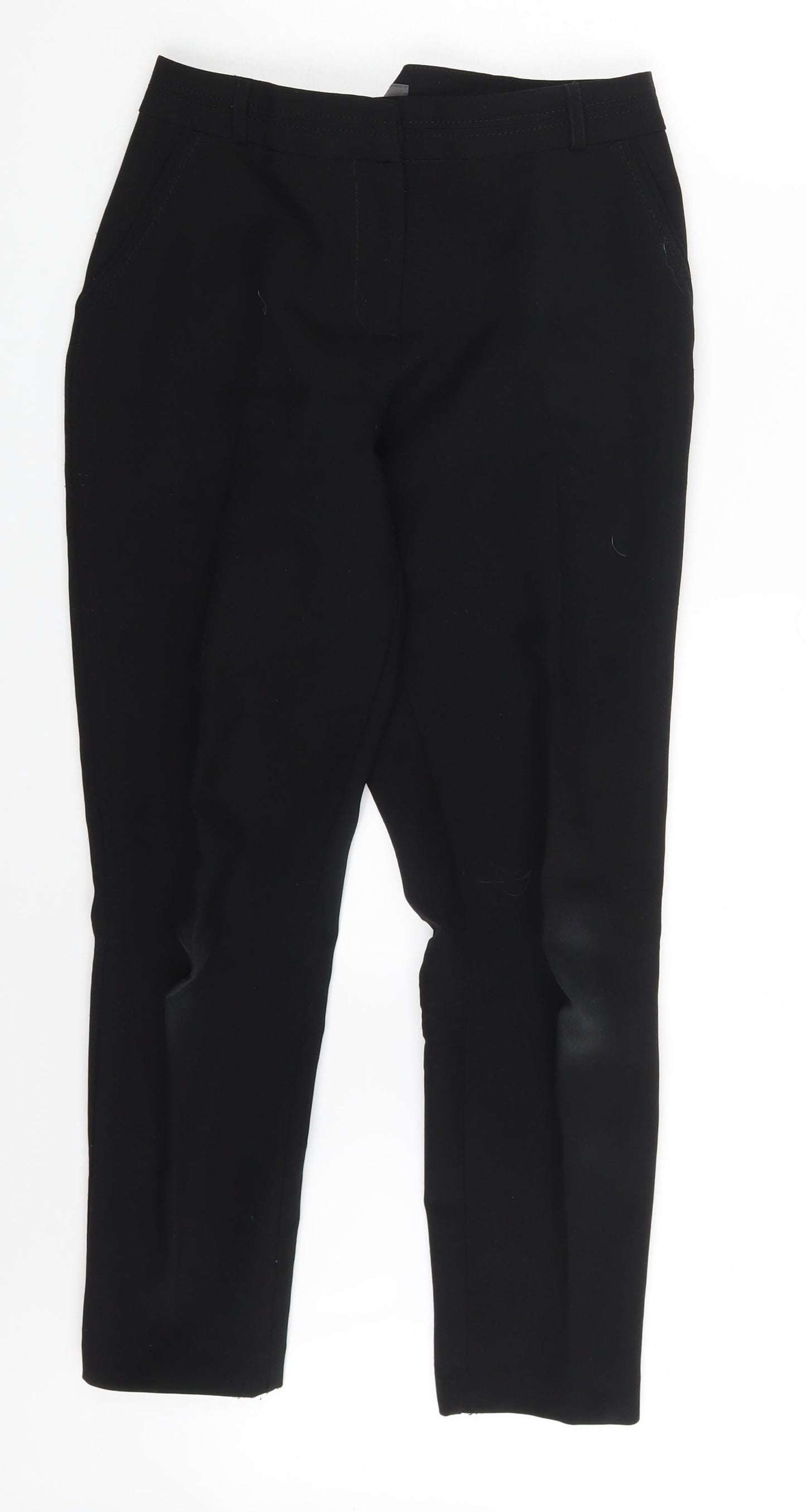 Primark Womens Black   Chino Trousers Size 8 L26 in