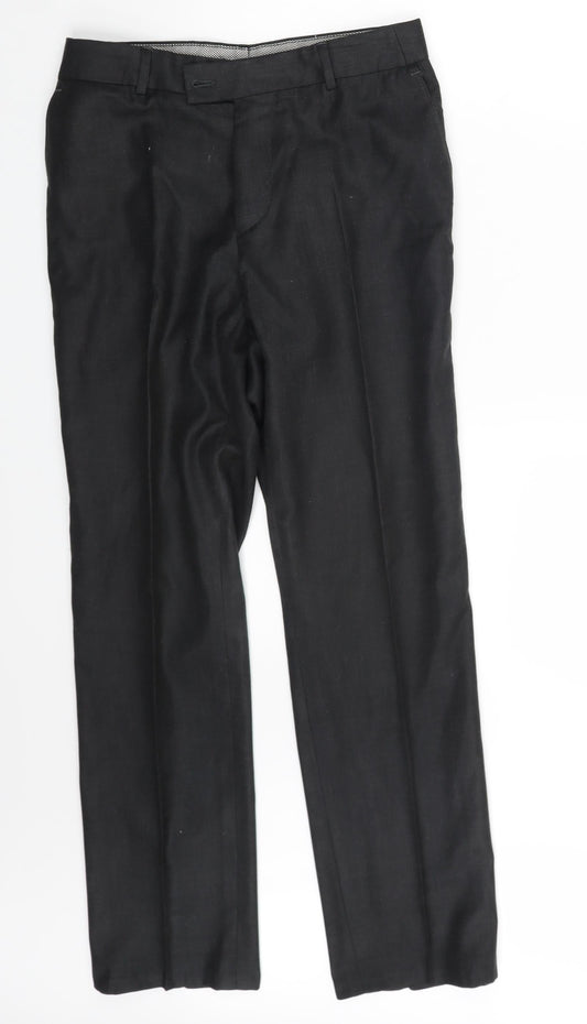 Preworn Mens Black   Trousers  Size 30 in L25 in