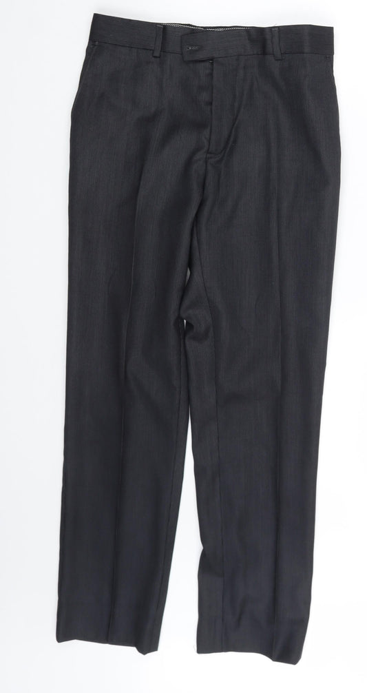 Preworn Mens Black   Trousers  Size 30 in L27 in
