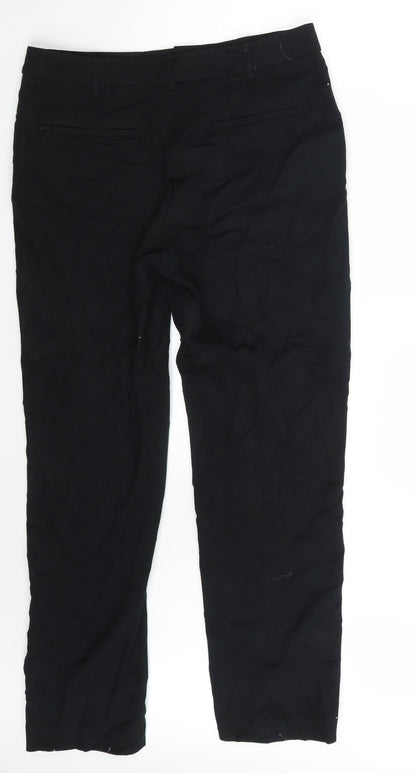 Womens UK Size 12 M&S Regular Fit  Black Trousers