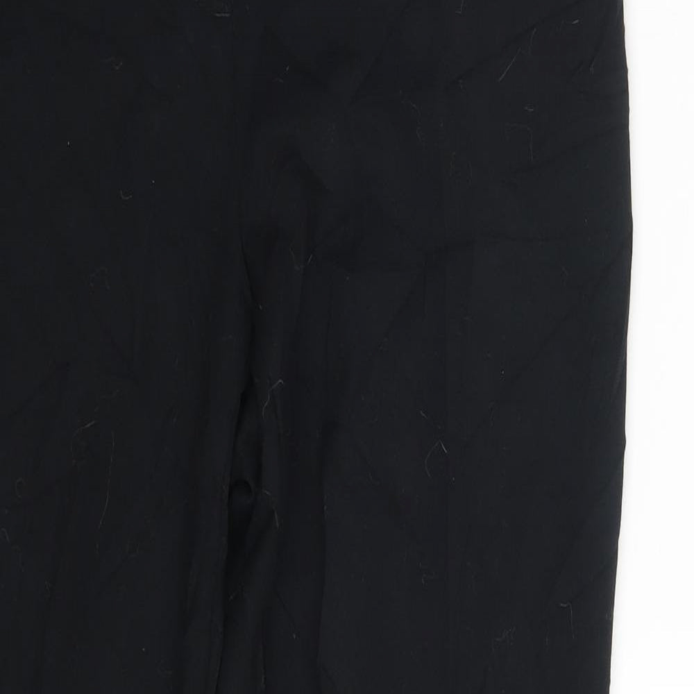 Womens UK Size 12 M&S Regular Fit  Black Trousers