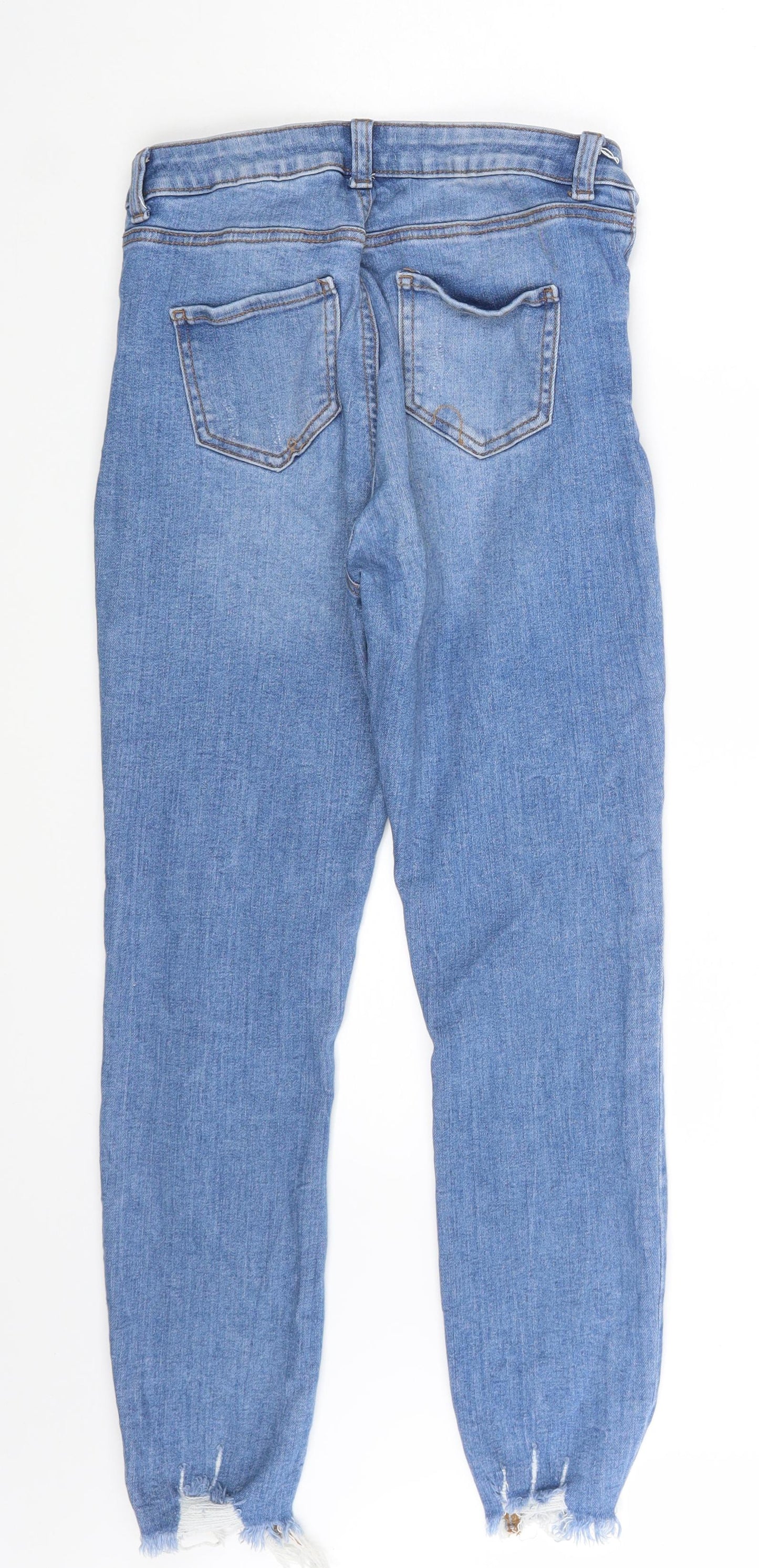 Denim Co. Womens Blue  Denim Skinny Jeans Size 10 L26 in