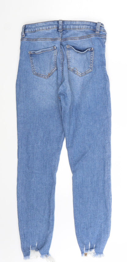 Denim Co. Womens Blue  Denim Skinny Jeans Size 10 L26 in