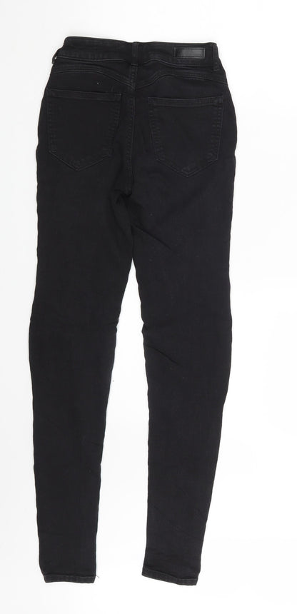 Pieces Girls Black  Denim Skinny Jeans One Size