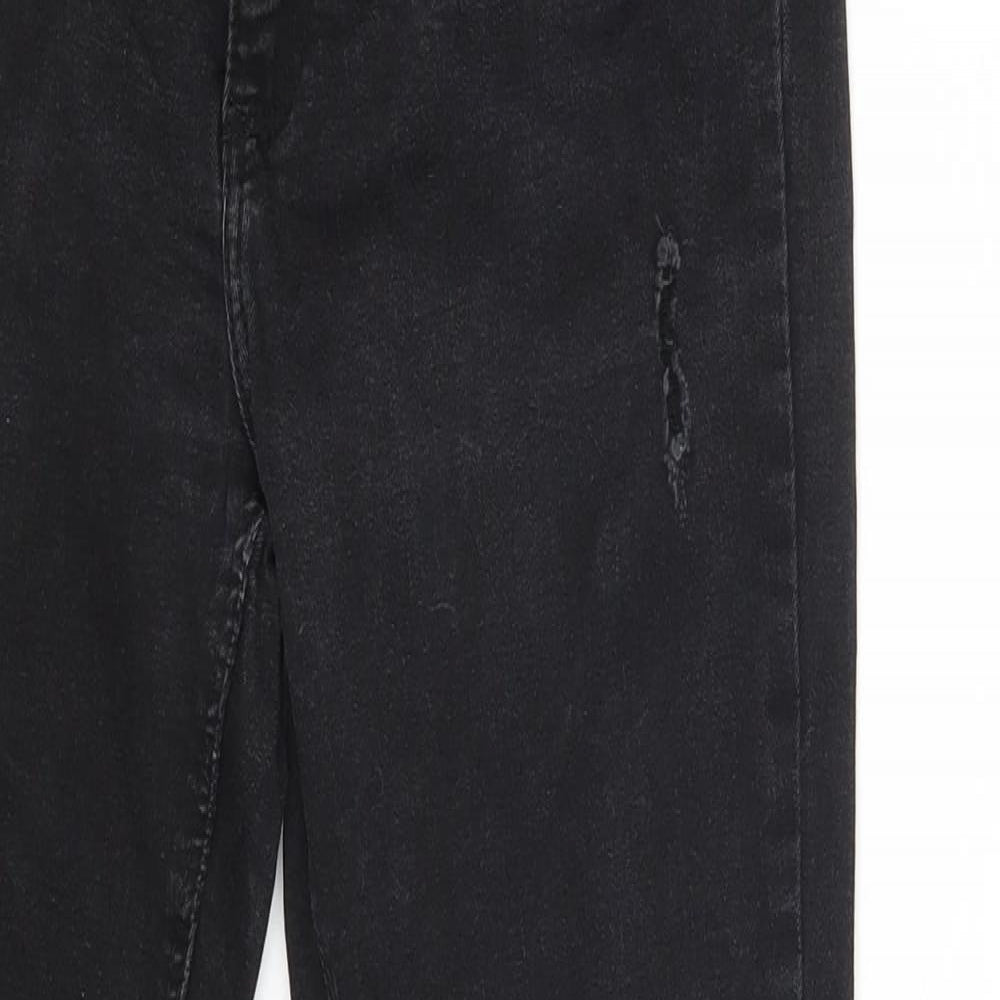 Denim Co. Womens Black  Denim Skinny Jeans Size 10 L27 in