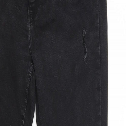 Denim Co. Womens Black  Denim Skinny Jeans Size 10 L27 in