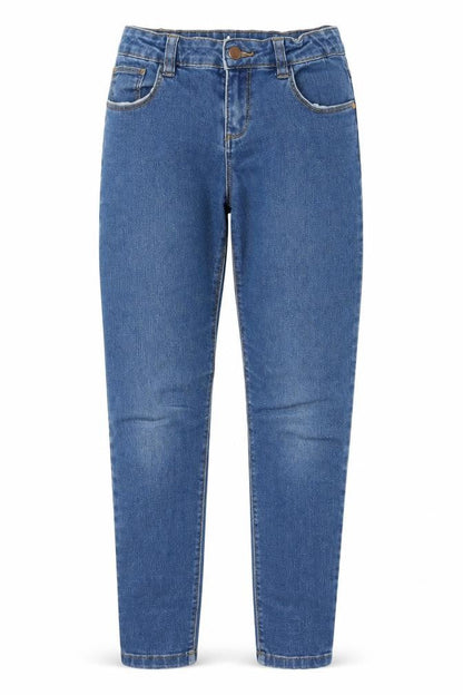 Preworn Girls Blue  Denim Skinny Jeans One Size