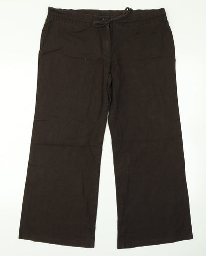 Lexxi Womens Brown   Trousers  Size 14 L27 in
