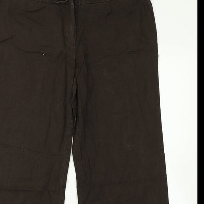 Lexxi Womens Brown   Trousers  Size 14 L27 in