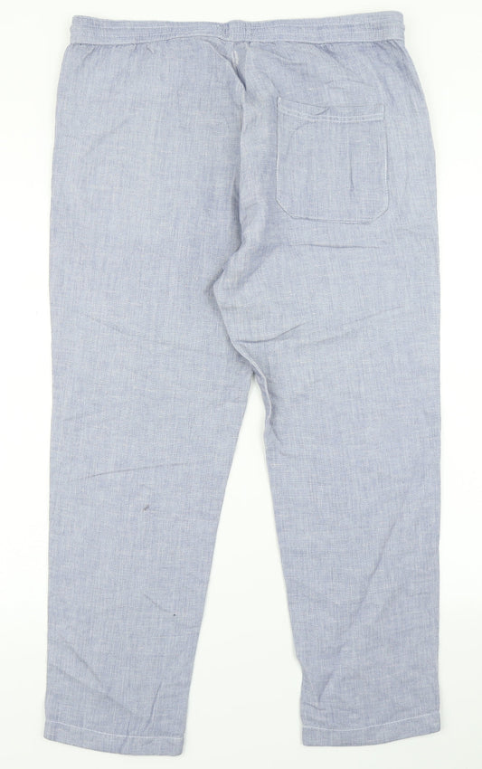 Womens UK Size 36 in River Island Regular Fit Dress Pants Blue Trousers