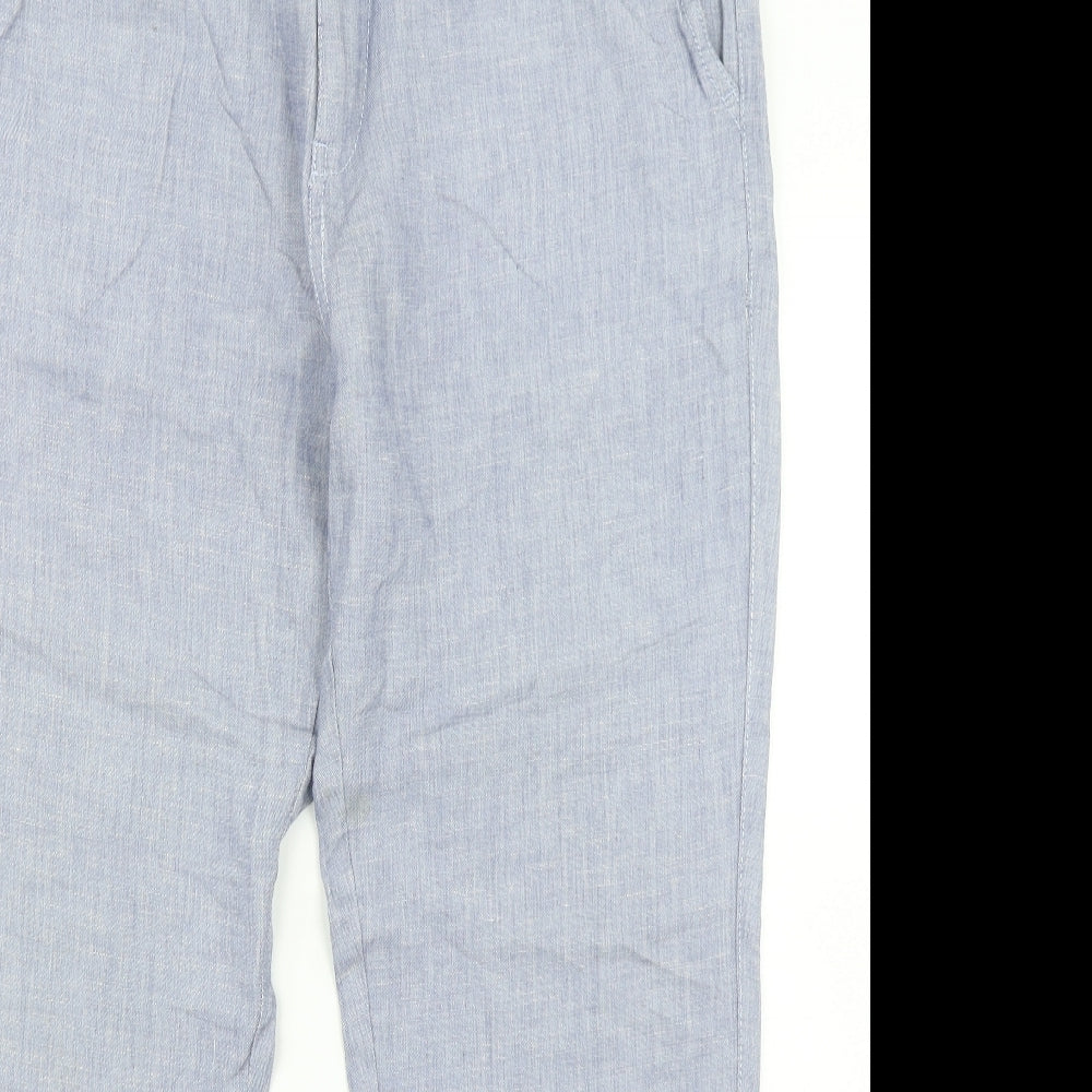 Womens UK Size 36 in River Island Regular Fit Dress Pants Blue Trousers