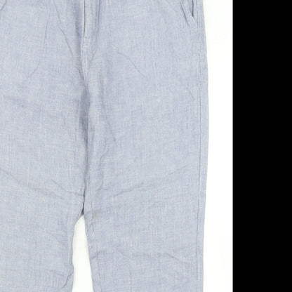 Womens UK Size 36 in River Island Regular Fit Dress Pants Blue Trousers