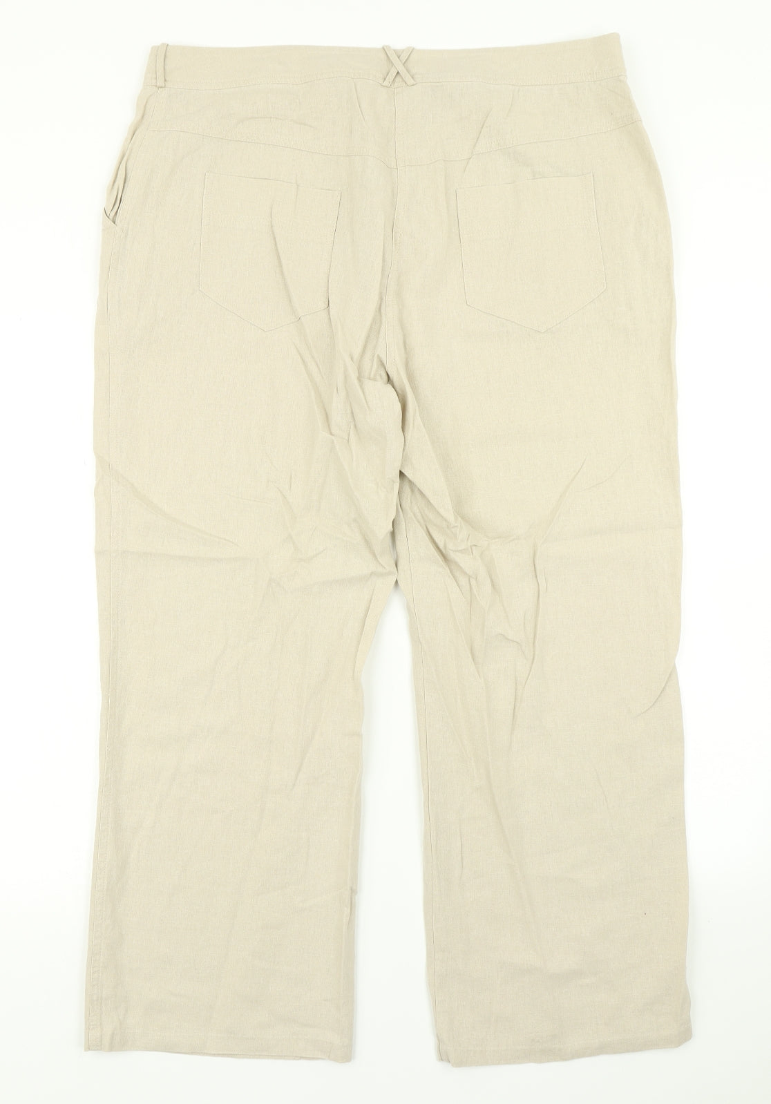 Karida Womens Beige   Trousers  Size 18 L25 in