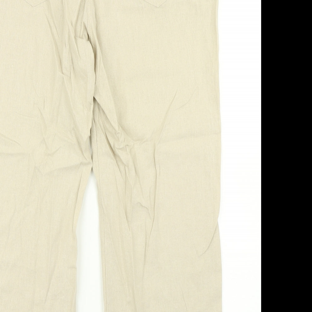 Karida Womens Beige   Trousers  Size 18 L25 in