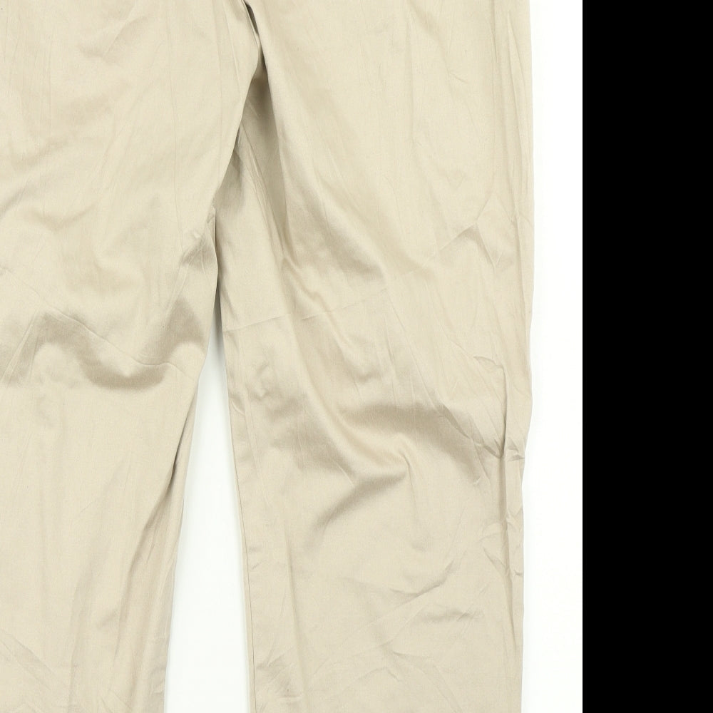 Womens UK Size 18 Very Regular Fit  Brown Trousers