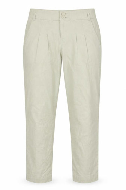 Womens UK Size 6 Warehouse Regular Fit Chino Green Trousers