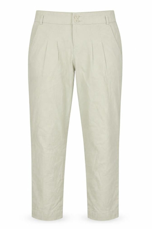 Womens UK Size 6 Warehouse Regular Fit Chino Green Trousers
