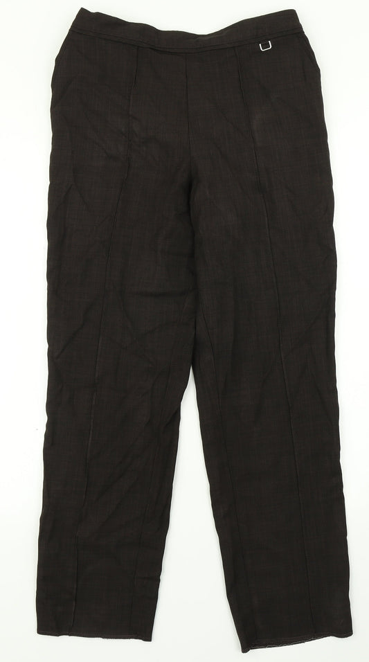 Classic Womens Brown   Dress Pants Trousers Size 10 L26 in