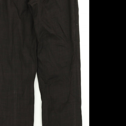 Classic Womens Brown   Dress Pants Trousers Size 10 L26 in