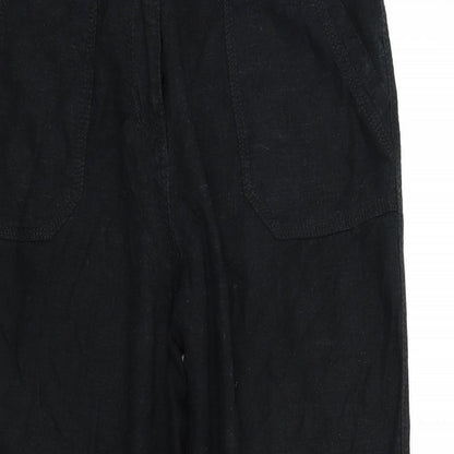 Womens UK Size 12 M&S Regular Fit  Black Trousers