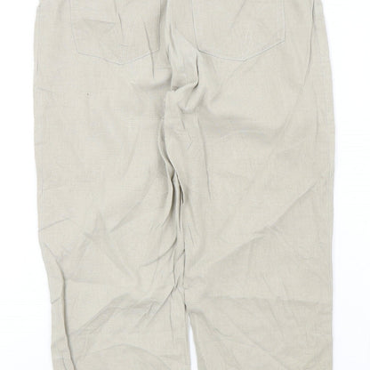 ELKRA Womens Beige   Trousers  Size 40 L22 in