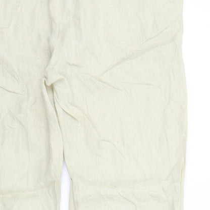 Premium Collection Womens Beige   Trousers  Size 16 L26 in