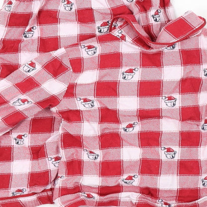 George Boys Red Geometric  Babydoll Pyjama Set Size 6-9 Months