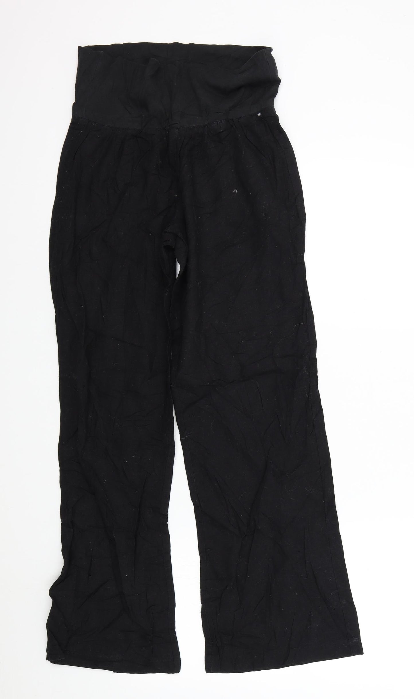 Womens UK Size S Terranova Regular Fit  Black Trousers