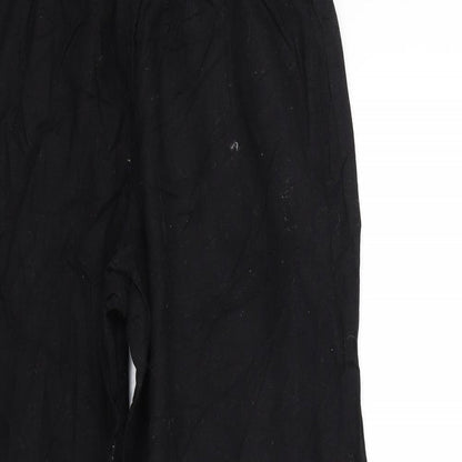 Womens UK Size S Terranova Regular Fit  Black Trousers