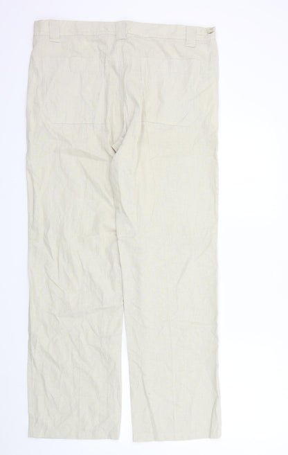 Tonger Womens Beige   Trousers  Size 2XL L31 in