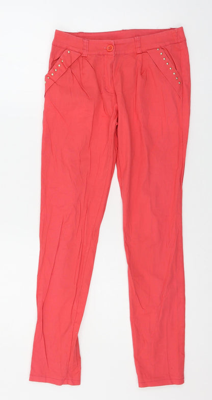Womens UK Size 28 in Preworn Regular Fit  Pink Trousers