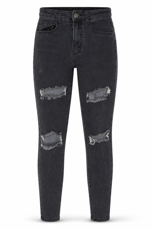 Womens UK Size 8 PRETTYLITTLETHING Regular Fit Skinny Grey Jeans