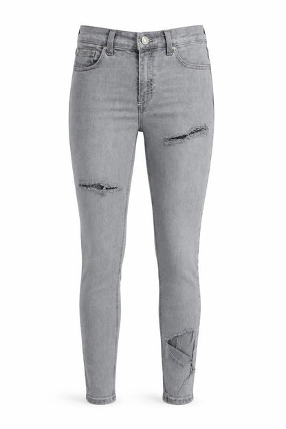 Womens UK Size 26 in Topshop Regular Fit Skinny Grey Jeans