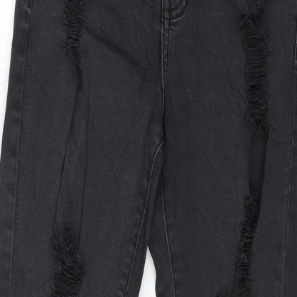 16 Womens Grey  Denim Skinny Jeans Size 6 L26 in