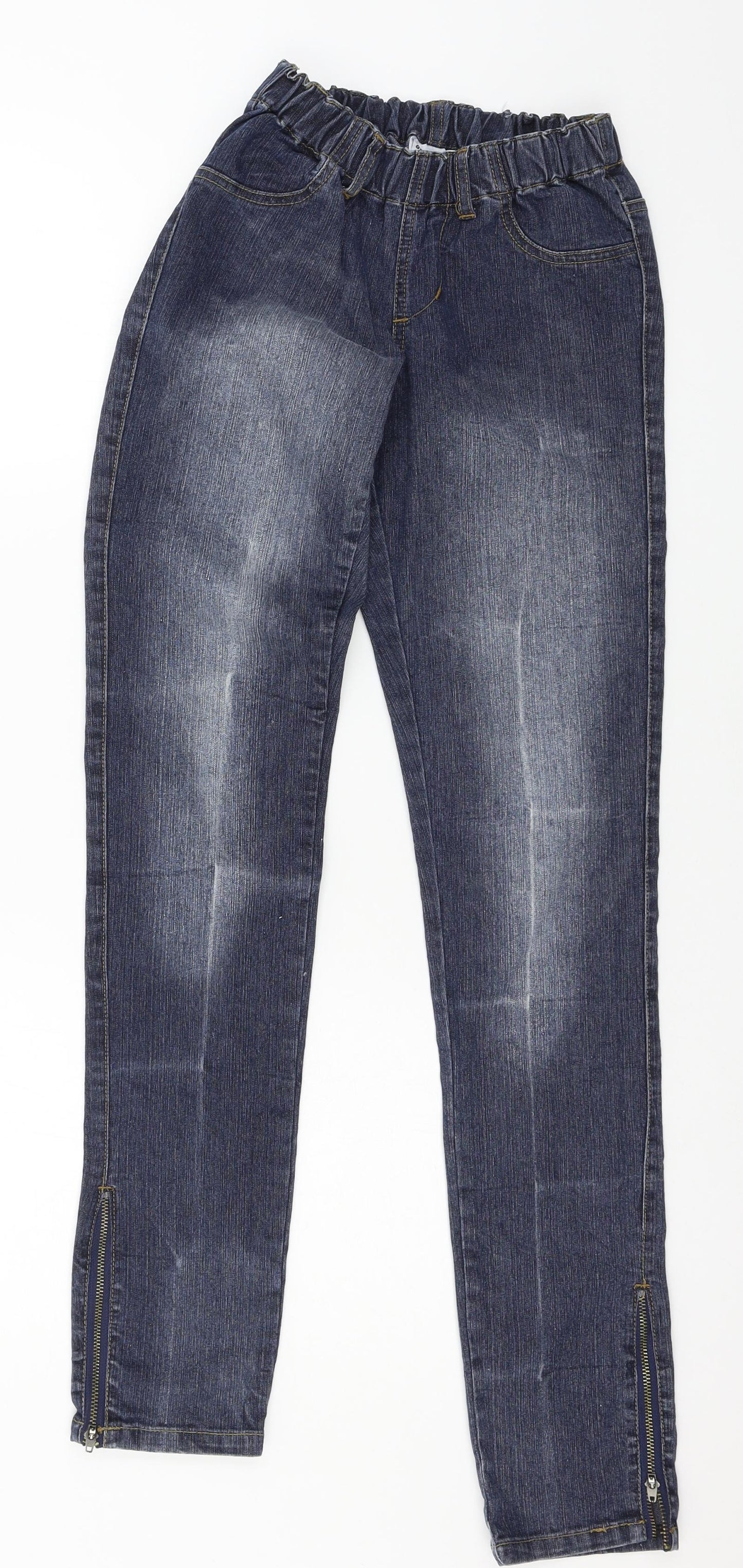 Womens UK Size 6 OKAY Regular Fit Skinny Blue Jeans