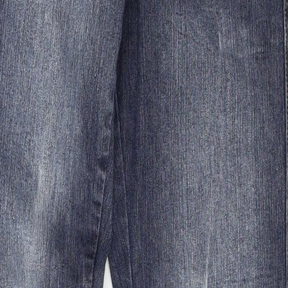 Womens UK Size 6 OKAY Regular Fit Skinny Blue Jeans