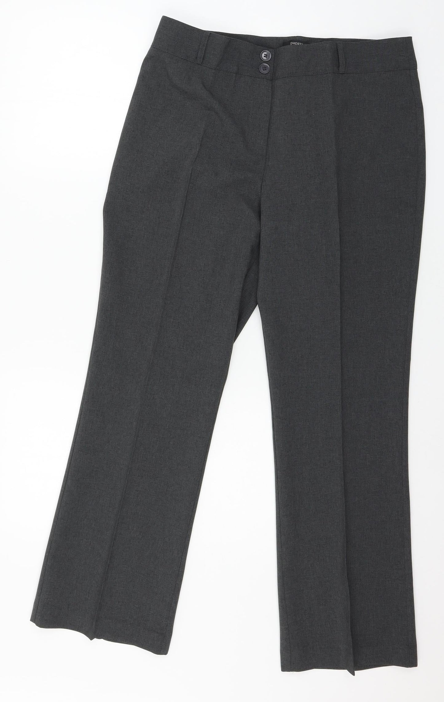 Womens UK Size 14 Papaya Regular Fit  Grey Trousers