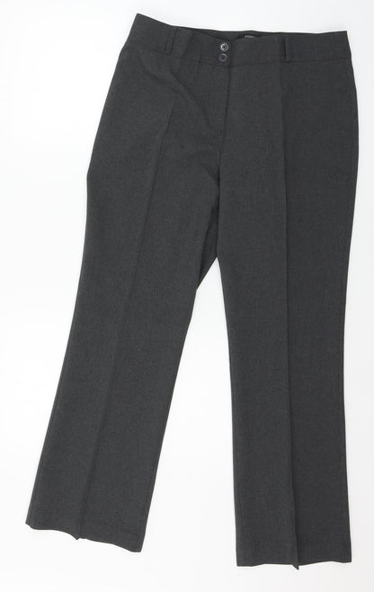 Womens UK Size 14 Papaya Regular Fit  Grey Trousers
