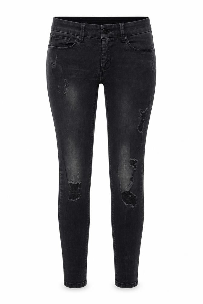 Womens UK Size 10 Mango Regular Fit Skinny Grey Jeans