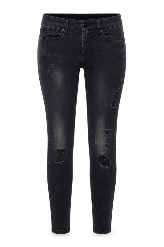 Womens UK Size 10 Mango Regular Fit Skinny Grey Jeans