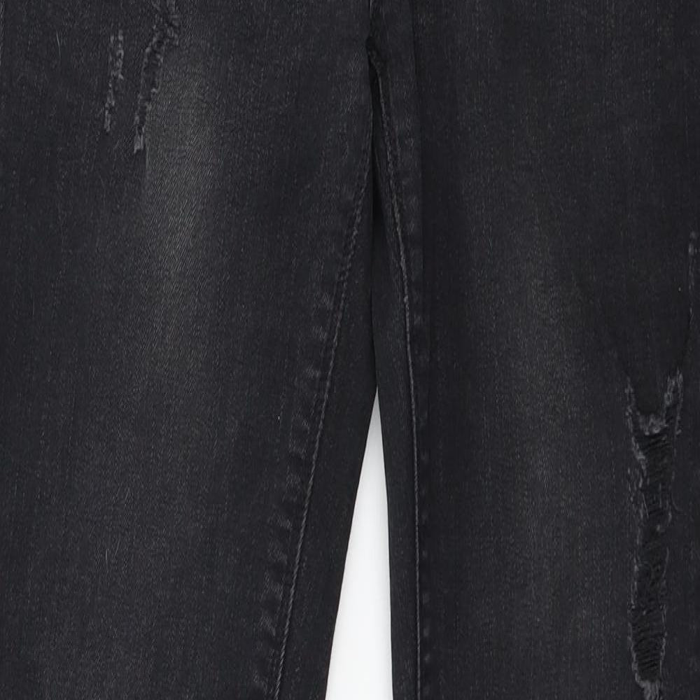 Mango Womens Grey  Denim Skinny Jeans Size 10 L30 in